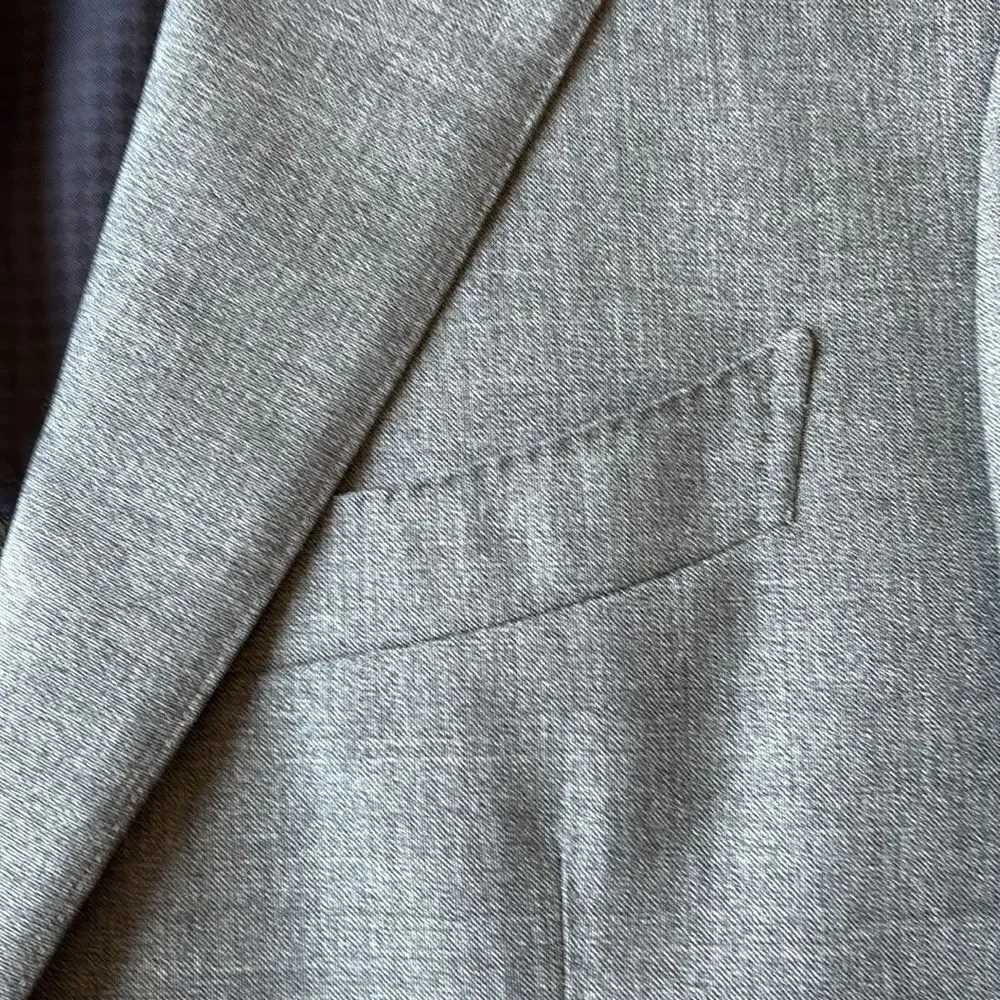 2022 SuitSupply Suit Supply La Spalla 21 Micron Tropical Wool Blazer Slim 46 R